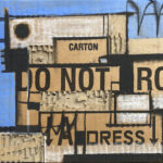 "Do Not Rop", 24x32cm Catté 2015, technique mixte sur carton d'emballage