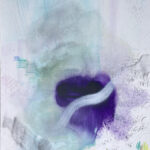 "Brume", 2022, 61x50cm, mixed media on paper mounted on canvas