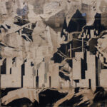 Harmonious Society #1737, 2017, 115x154cm, encres et pigments sur carton d'emballage
