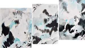#1910 2019 triptyque 108x190cm, encres et graphite sur papier marouflé sur toile